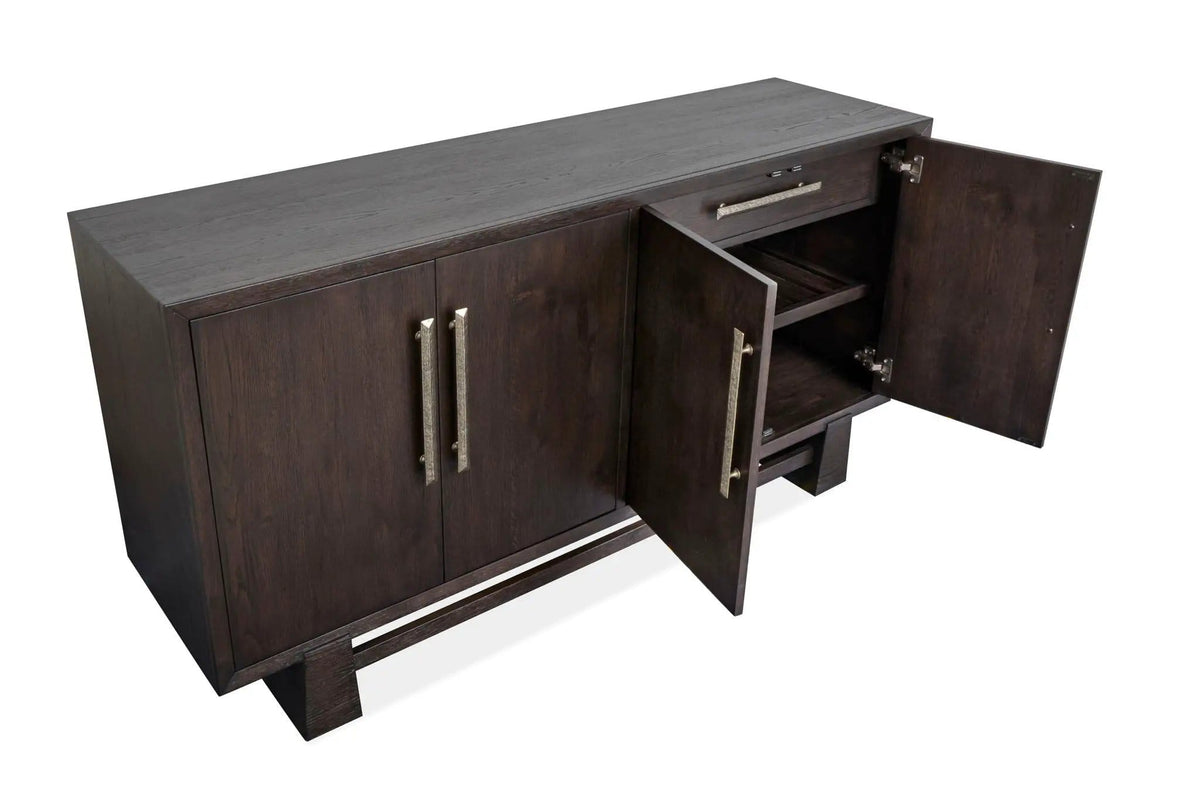 Tauren Buffet | 18 x 66 x 34 in | Oak Veneer & Wood | Coffee Bean
