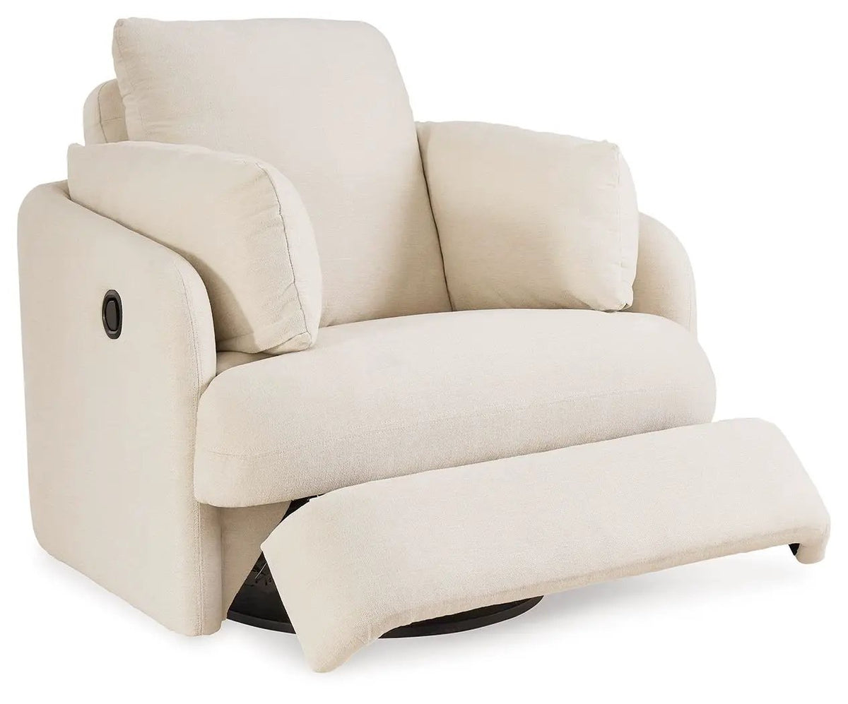 Modmax Swivel Glider Recliner | Cool Contemporary Look | Low-Maintenance Lounging | 41.38 Inch Length