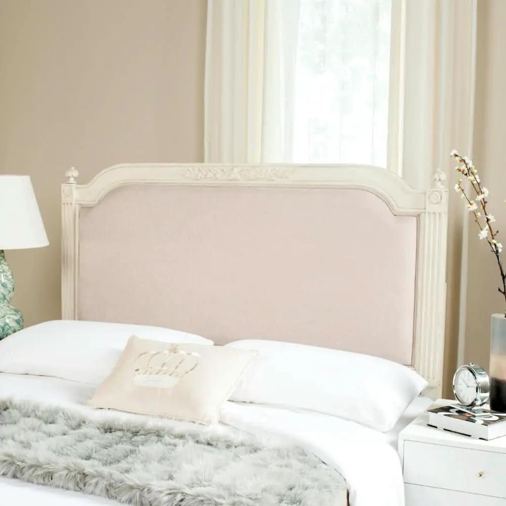 Tufted Linen Rustic Beige Headboard for Twin Beds from PriceLows™
