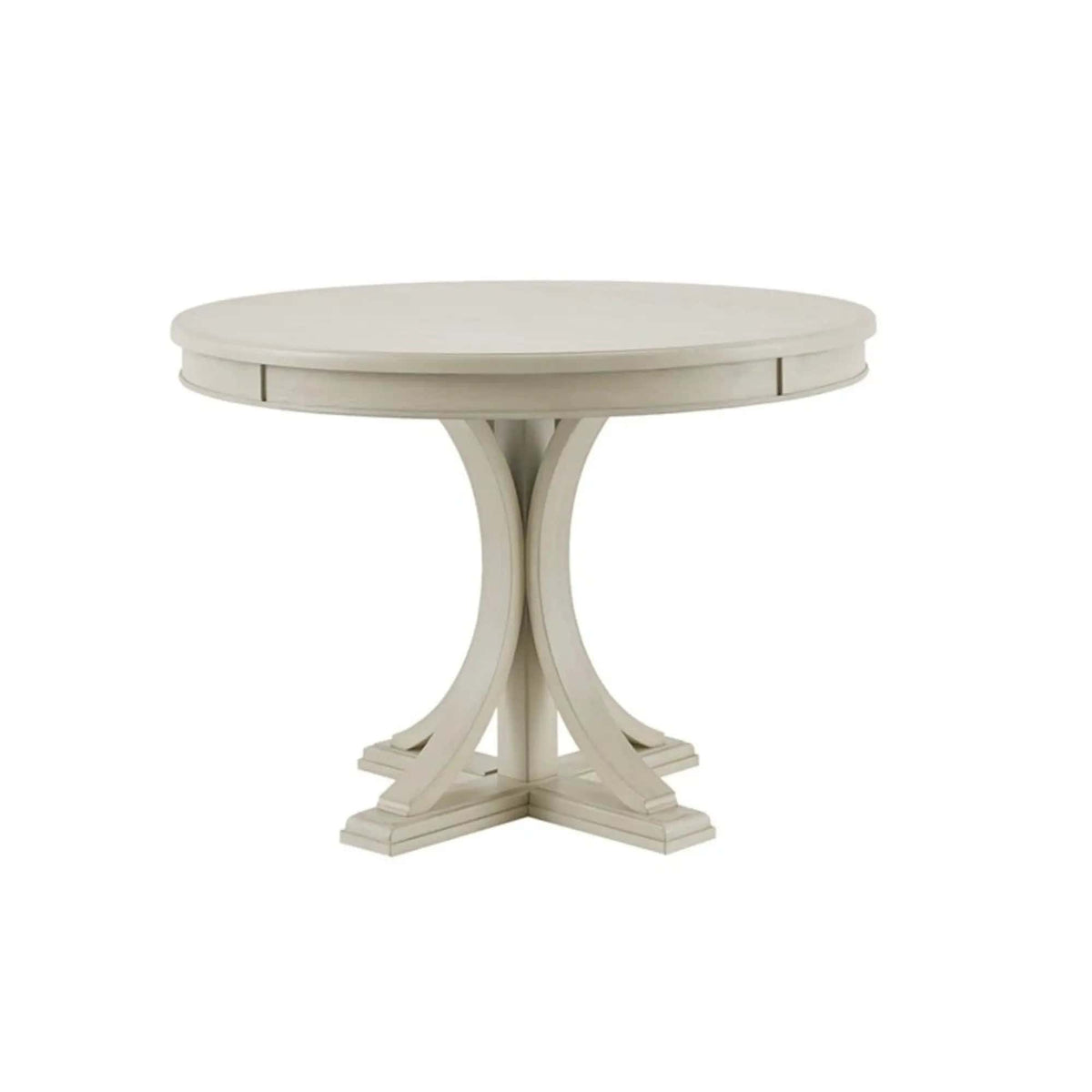 Classic Round Dining Table | 44 x 44 x 30.25 in | Solid Wood & Veneer | Dining Room