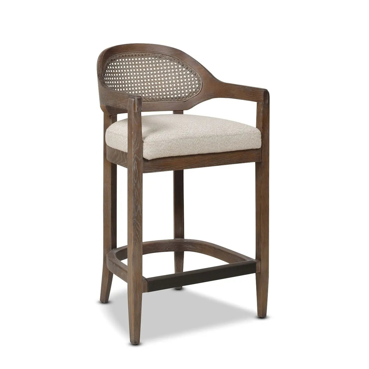 Americana Counter Stool | Mid-Century Modern | Cane Back | Kiln-Dried Wood Frame