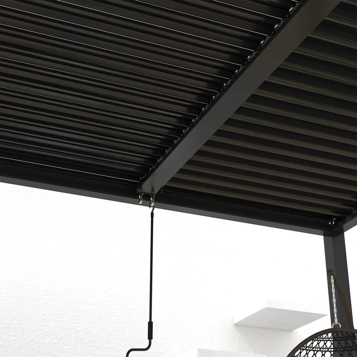 Louver Pergola Aluminium Frame & Louvers Umbrella & Canopy | 2 Pieces | Aluminum | Outdoor Living