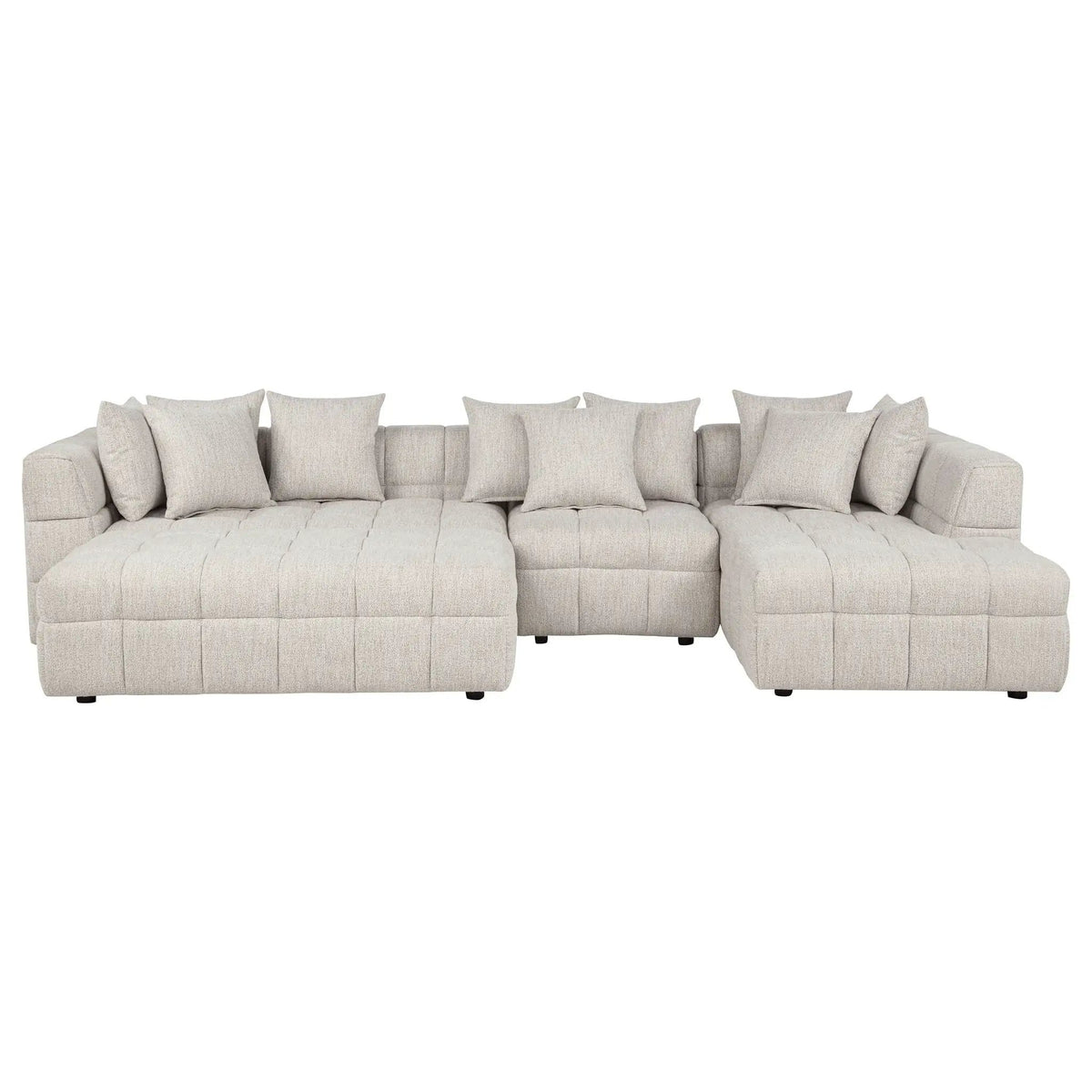 Amara 4-Piece Upholstered Sectional Sofa | 4-Piece Set | Polyester & Fabric | Living Room