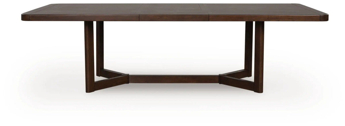 Dilenno Rectangular Dining Room Extension Table | 46.13 x 108 x 29.75 in | Mango Wood & Mdf | Dark Brown
