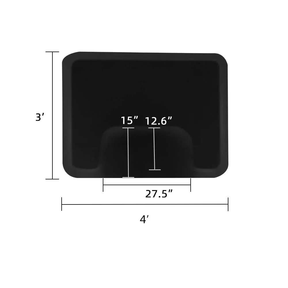 Anti Fatigue Barber Floor Mat 3 By 4 Ft For Salon Styling Chair Square Base Half Inch Thick from PriceLows™