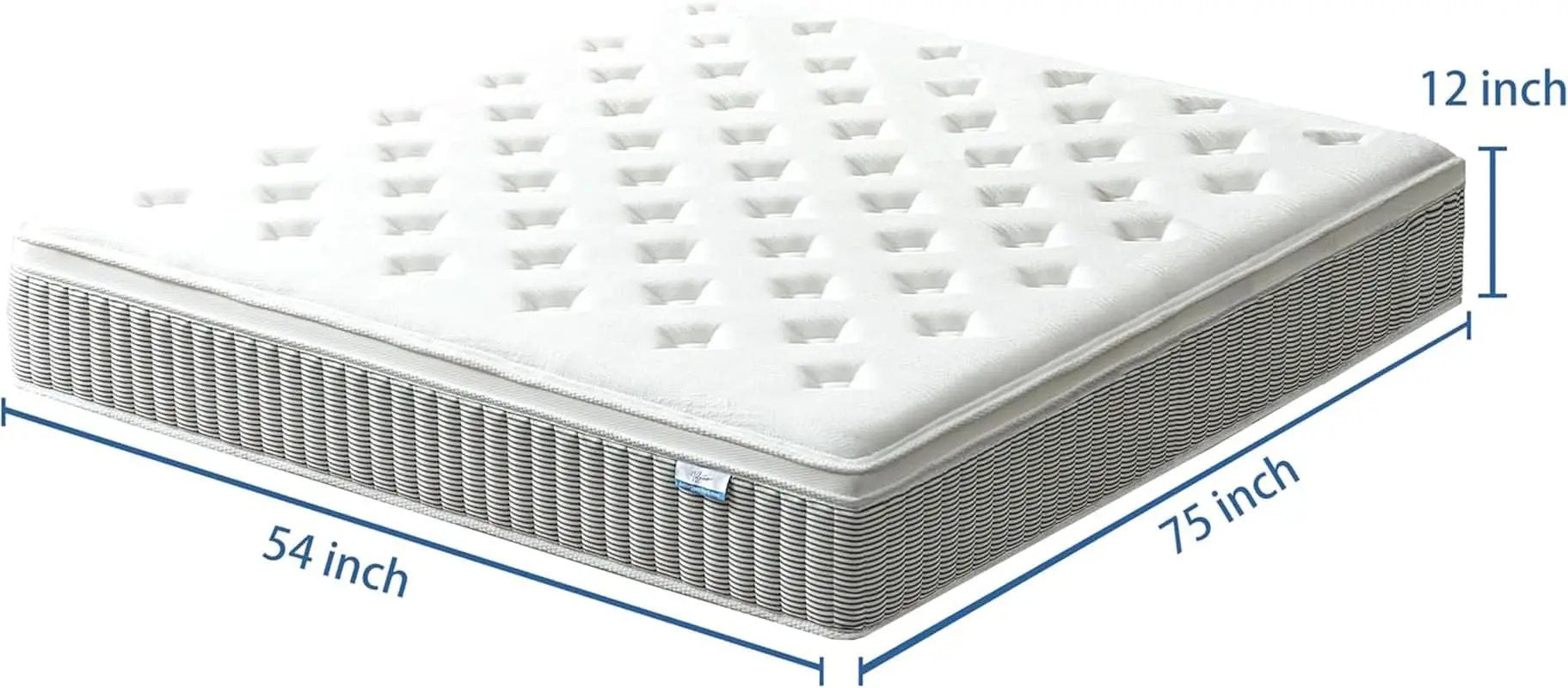 Full Size 12 Inch Premium Memory Foam Hybrid Mattress from PriceLows™