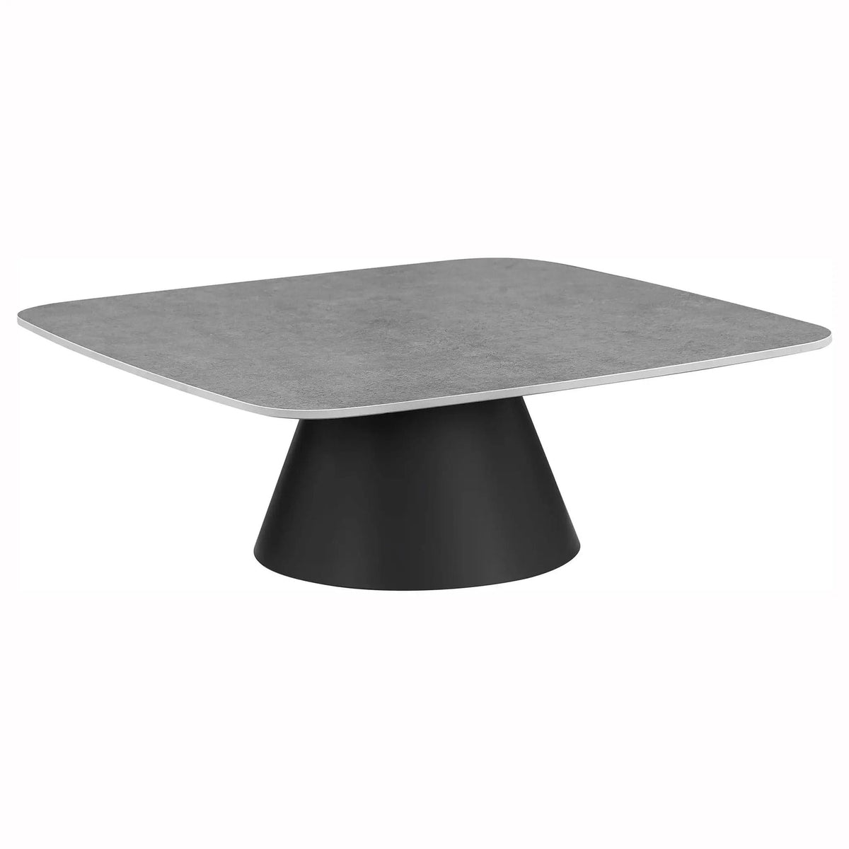 Eason 2-piece Cocktail Coffee Table Set Concrete and | 2-Piece Set | Concrete | Black