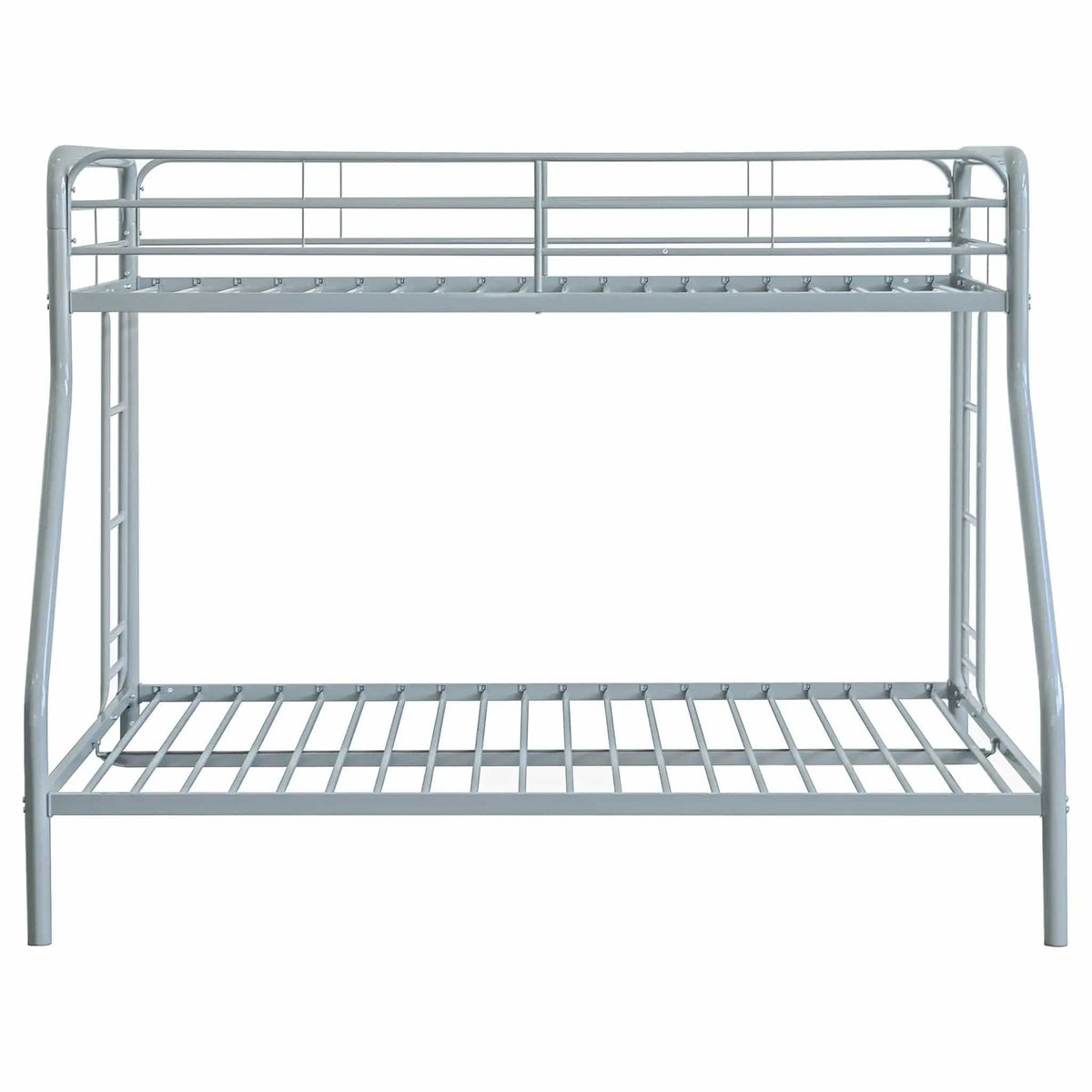 Carson Metal Twin Over Full Bunk Bed Glossy | 77.75 x 56.75 x 61.25 in | Metal | Silver