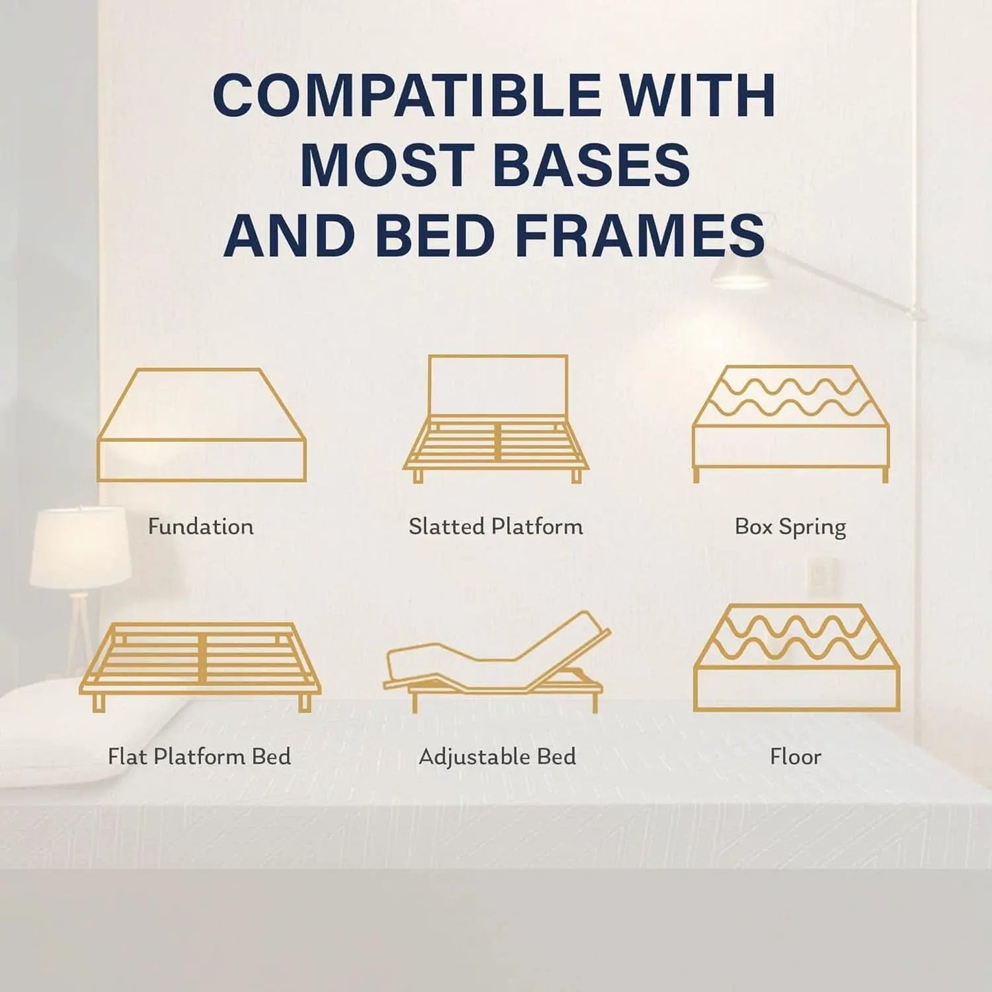 Queen Twelve Inches Gel Cooling Technology Pro Mattress from PriceLows™