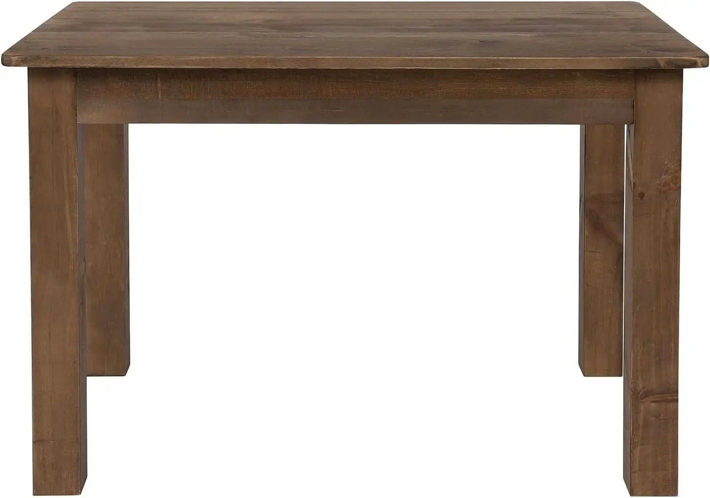 Hercules 46x30 Antique Rustic Solid Pine Farm Dining Table from PriceLows™