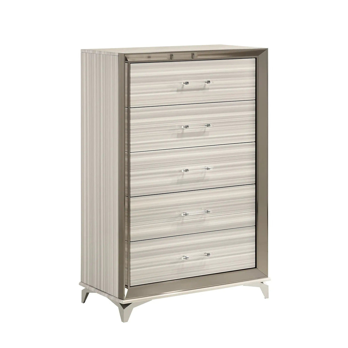 Star 5 Pieces Bedroom Set Modern Design With LED | 5-Piece Set | Solid Wood | Bedroom
