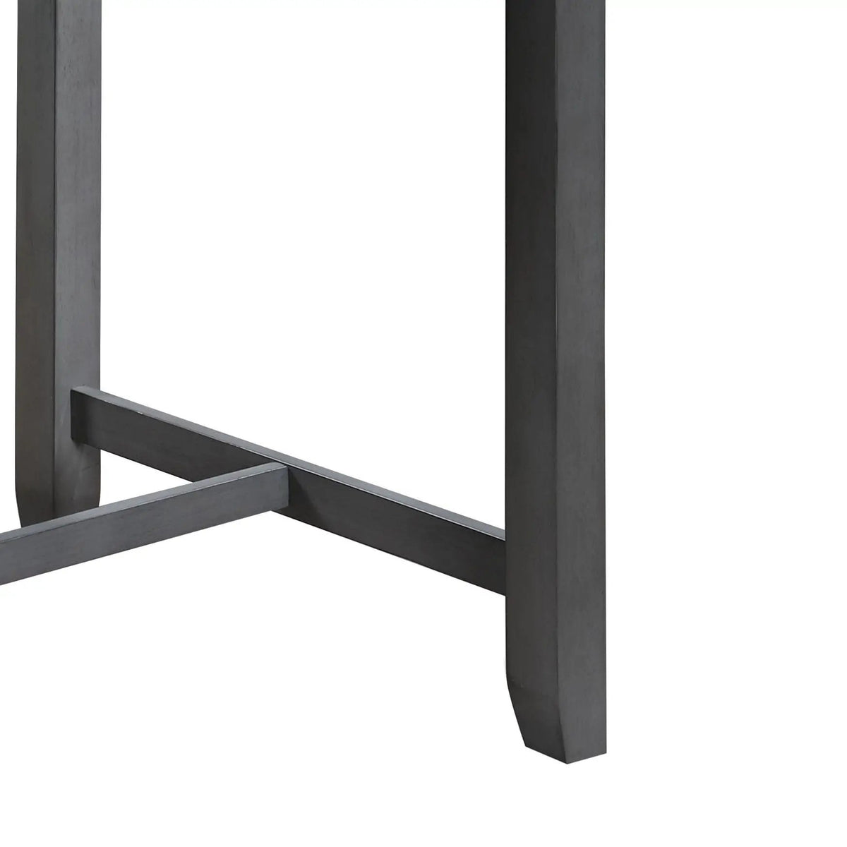 Graham Small Space Counter Table | USB Charging Ports | Storage Shelves | 36 Inch Width