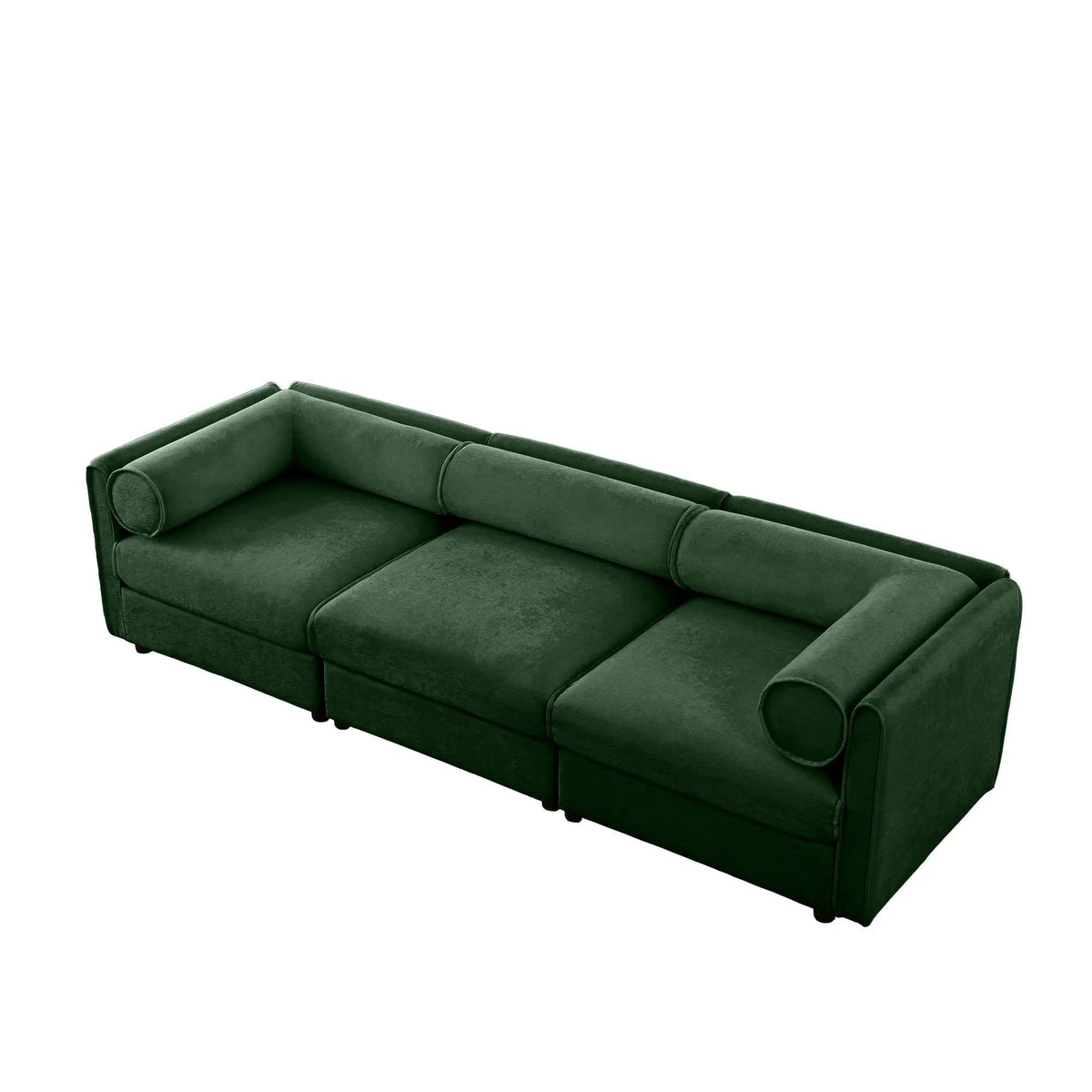 Stylish Sofa With Storage Seat And Cylindrical Backrest | Stationary Sofa | Living Room Furniture | Living Room