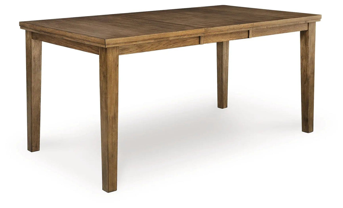 Urbinforte Counter Height Dining Extension Table | 42 x 78.13 x 36 in | Engineered Wood | Light Brown
