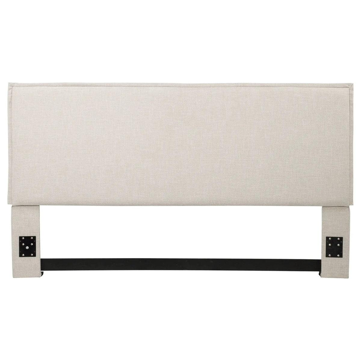 Izzy Upholstered King Panel Headboard Sand | 81 x 5.25 x 46.5 in | Pine Wood & Fabric | Home