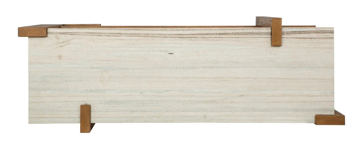 Carrington Rectangular Table | 3 Pieces | Oak Veneer & Granite | Living Room