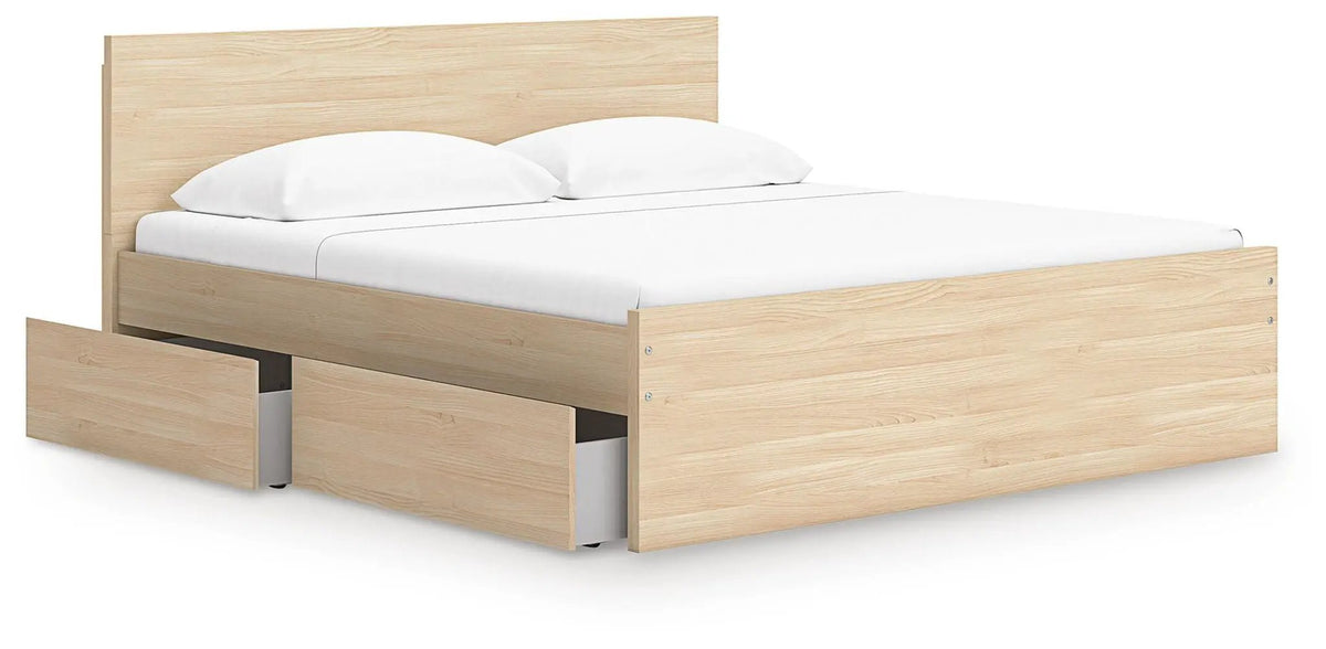 Onita Panel Platform Bed | Minimal Design | Ultra-Clean Lines | Easy-Elegant Solid Finish