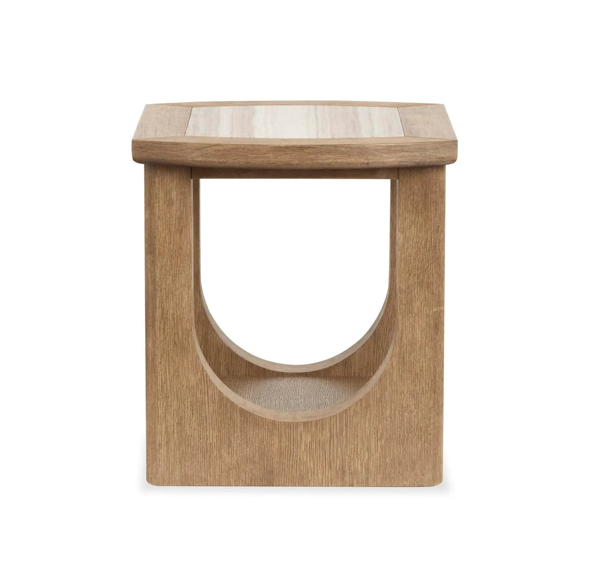 Bradford Rectangular End Table | Granite Top | 26 Inch Width | Versatile Design