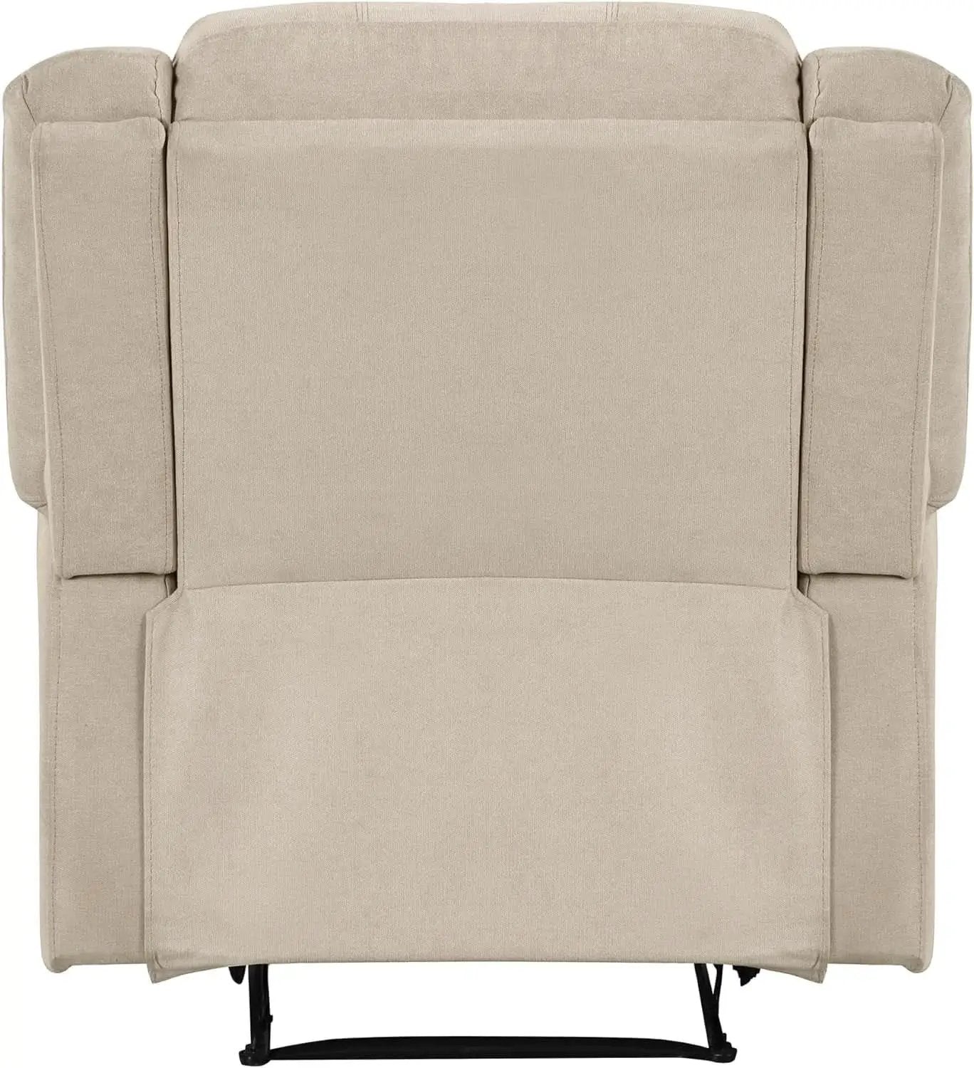 Oatmeal Wall Hugger Manual Recliner Chair For Living Room from PriceLows™