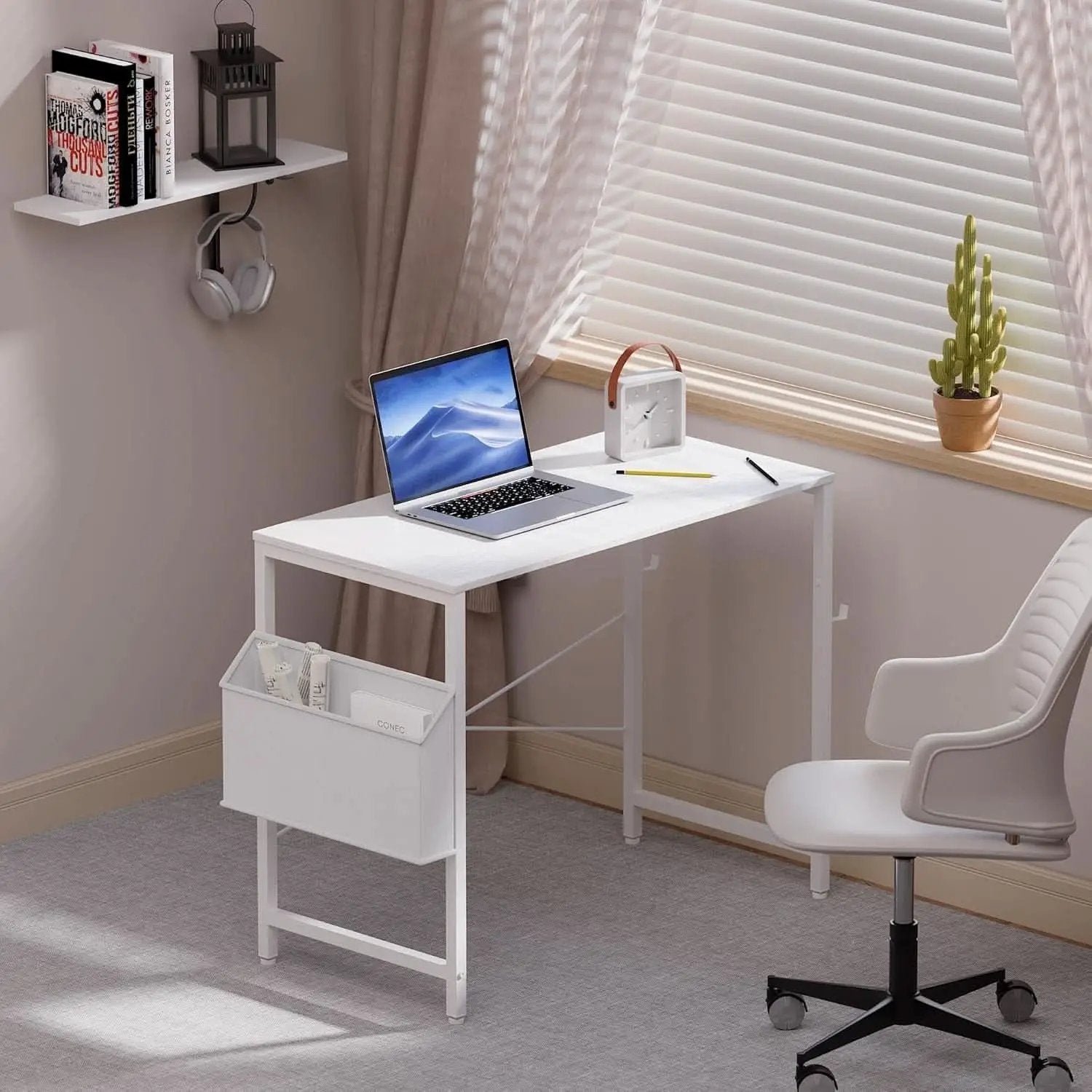 32 Inch Computer Desk With Storage Bag And Headphone Hook from PriceLows™