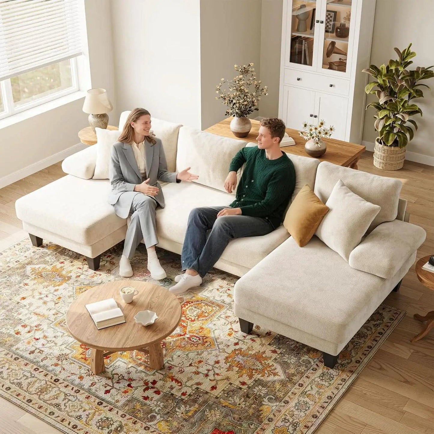 Sleeper Sofa Bed 112Inches PullOut LivingRoom Comfort from PriceLows™