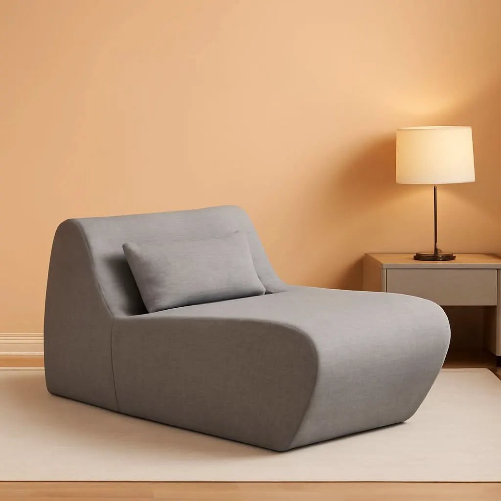Zero Gravity Chaise Lounger Ergonomic Foam Support Grey from PriceLows™