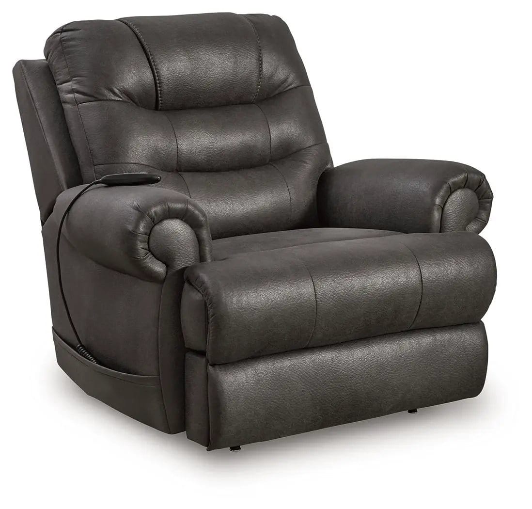 Revived and Restored Power Lift Recliner Lift Chair | 2 Pieces | Faux Leather & Steel | Living Room