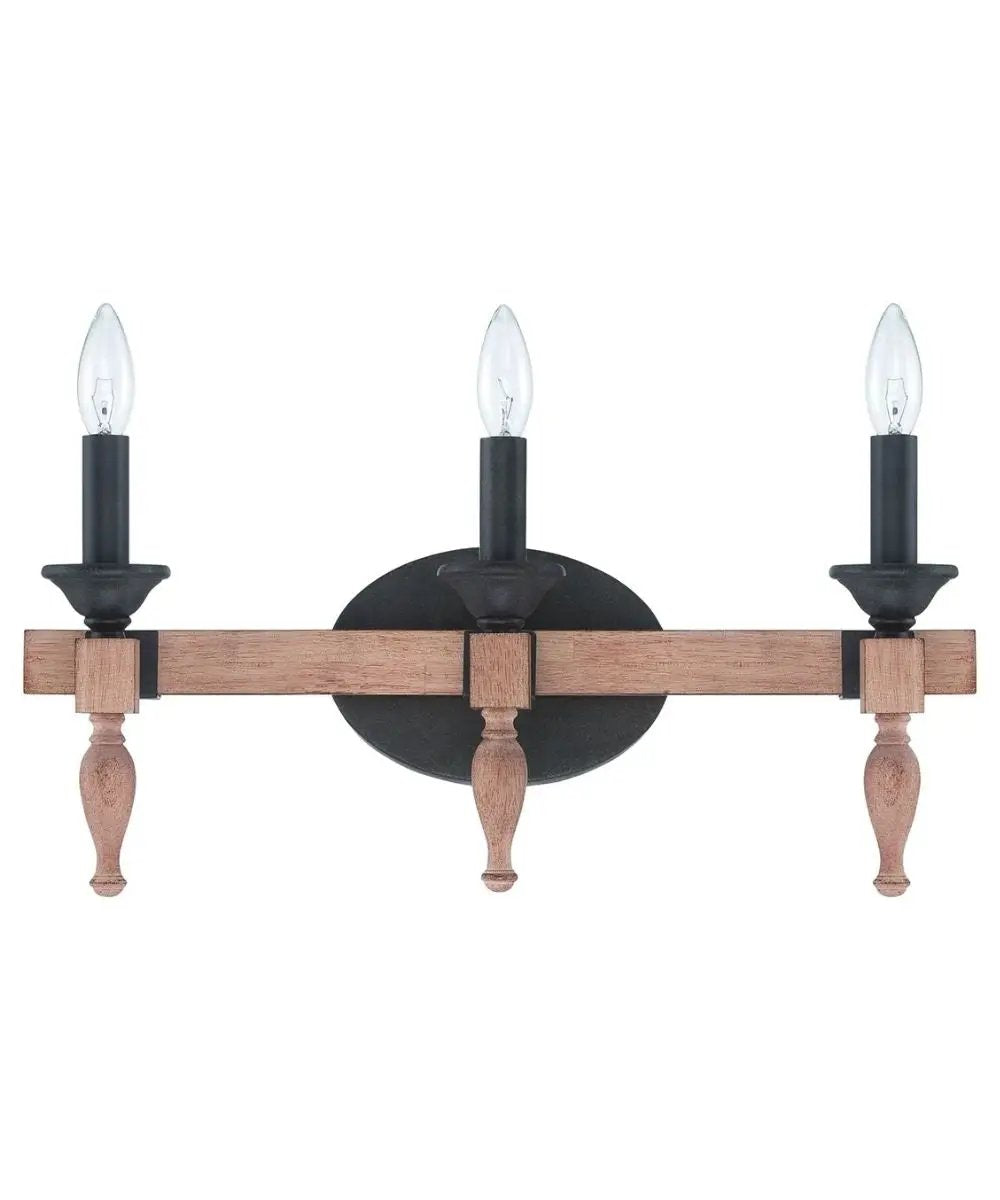 Vanity Light | 3 Light | 21 Inch Wide | Aged Bronze Finish