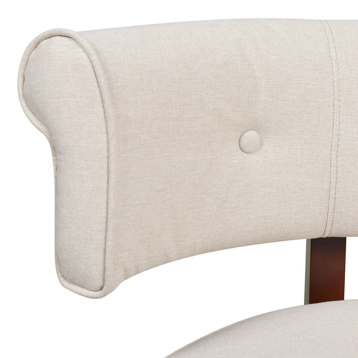 Jared Versatile Roll Arm Tufted Bench Settee | 2 Pieces | Fabric & Plywood | Home