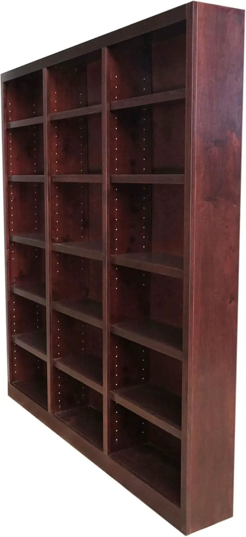 Traditional Oak Bookcase 84 Inch Tall With 18 Shelves from PriceLows™