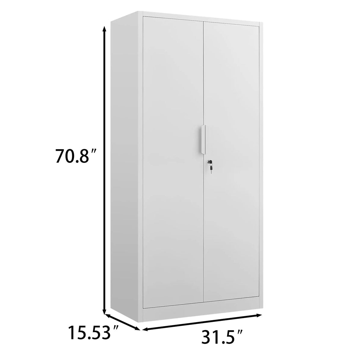 File Cabinet | Two Door | Four Adjustable Shelves | Heavy Duty Steel