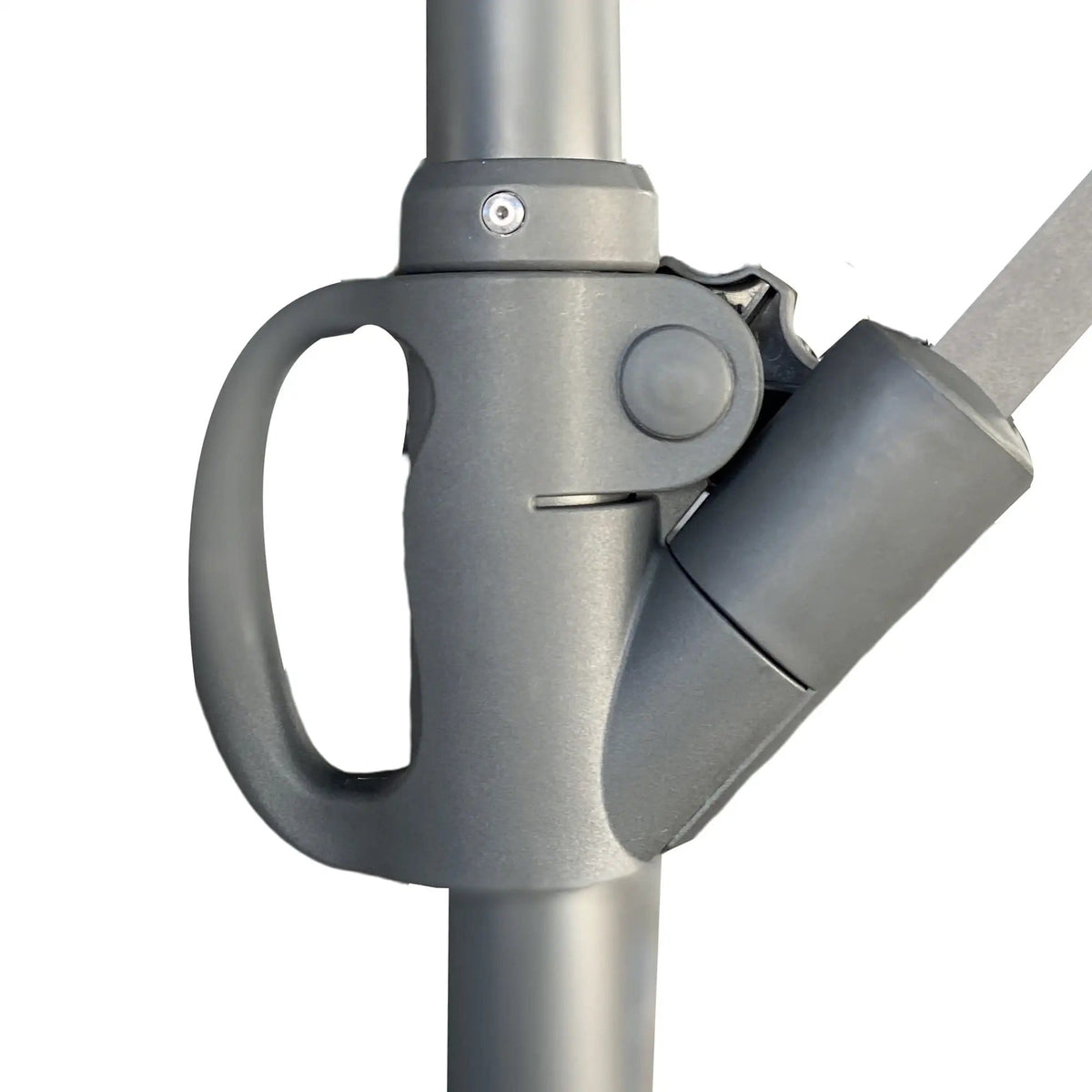 10 Ft Offset Cantilever Patio Umbrella With Crank And Tilt Adjustment For Pool | Umbrella & Canopy | Fabric & Steel | Gray