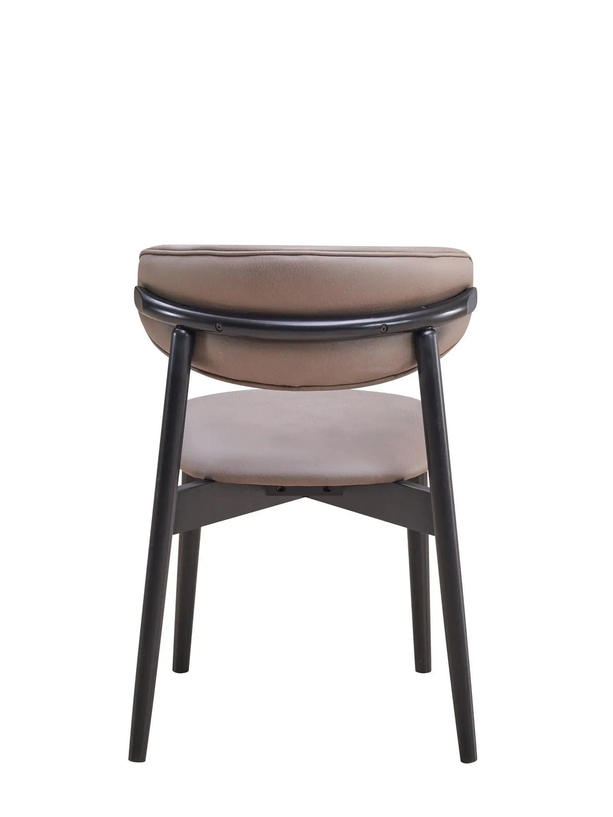 Lanae Microfiber Side Chairs | Set Of 2 | Gray | Black Finish Frame