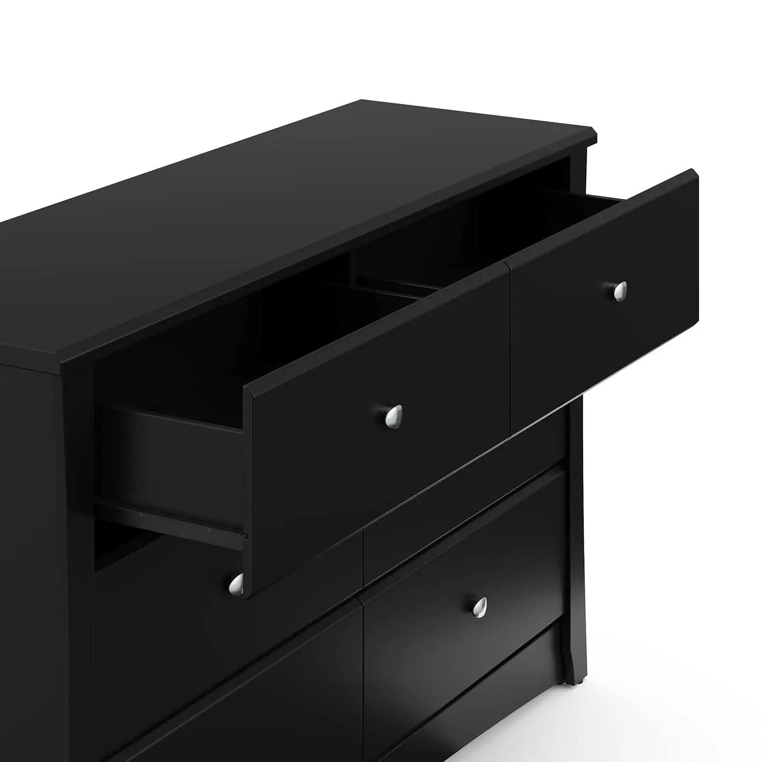 Crescent 6 Drawer Double Dresser Black GREENGUARD Gold from PriceLows™