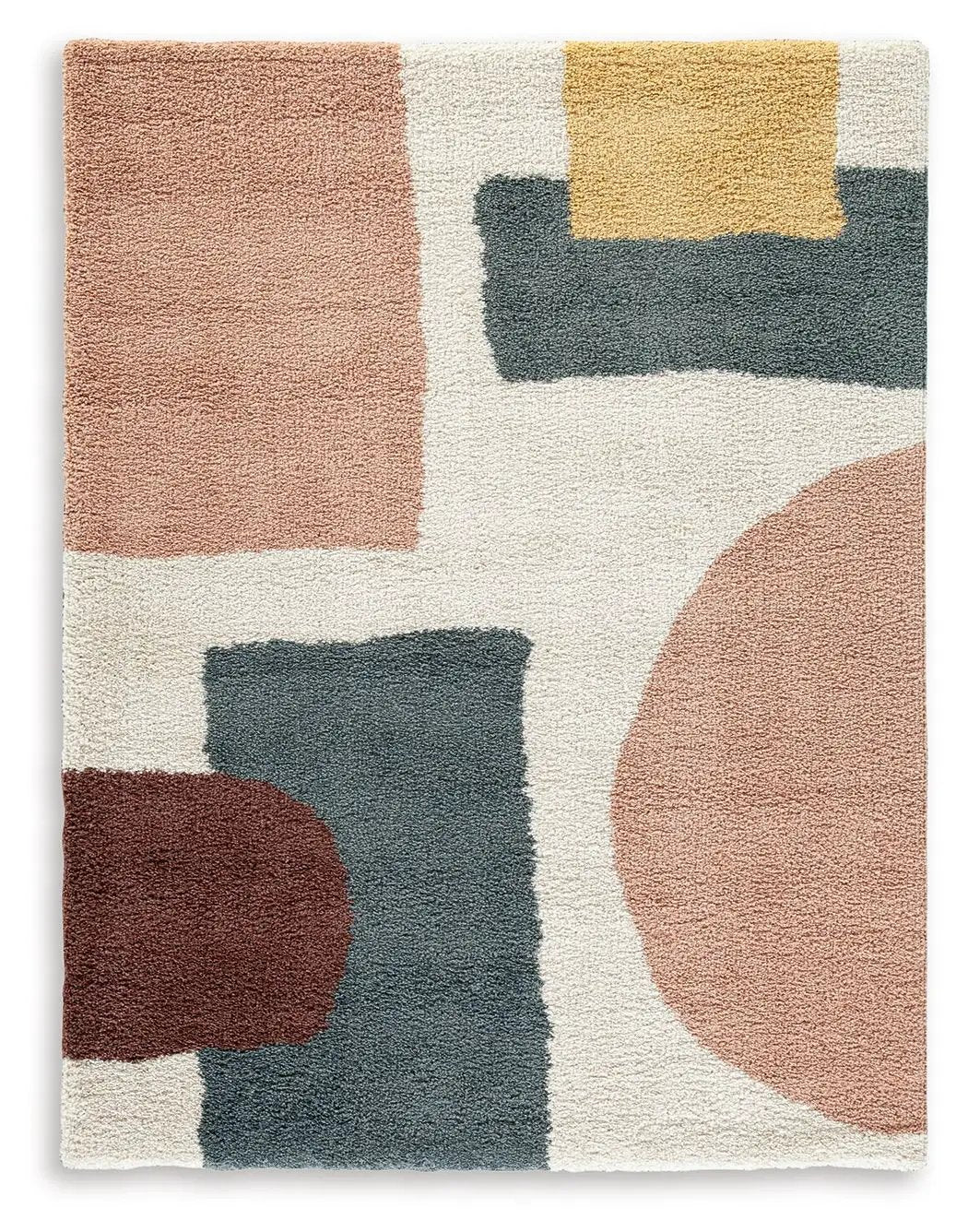 Flynnwick Area Rug | 93.75 x 120.25 Inch | High-Pile Plush | Contemporary Design