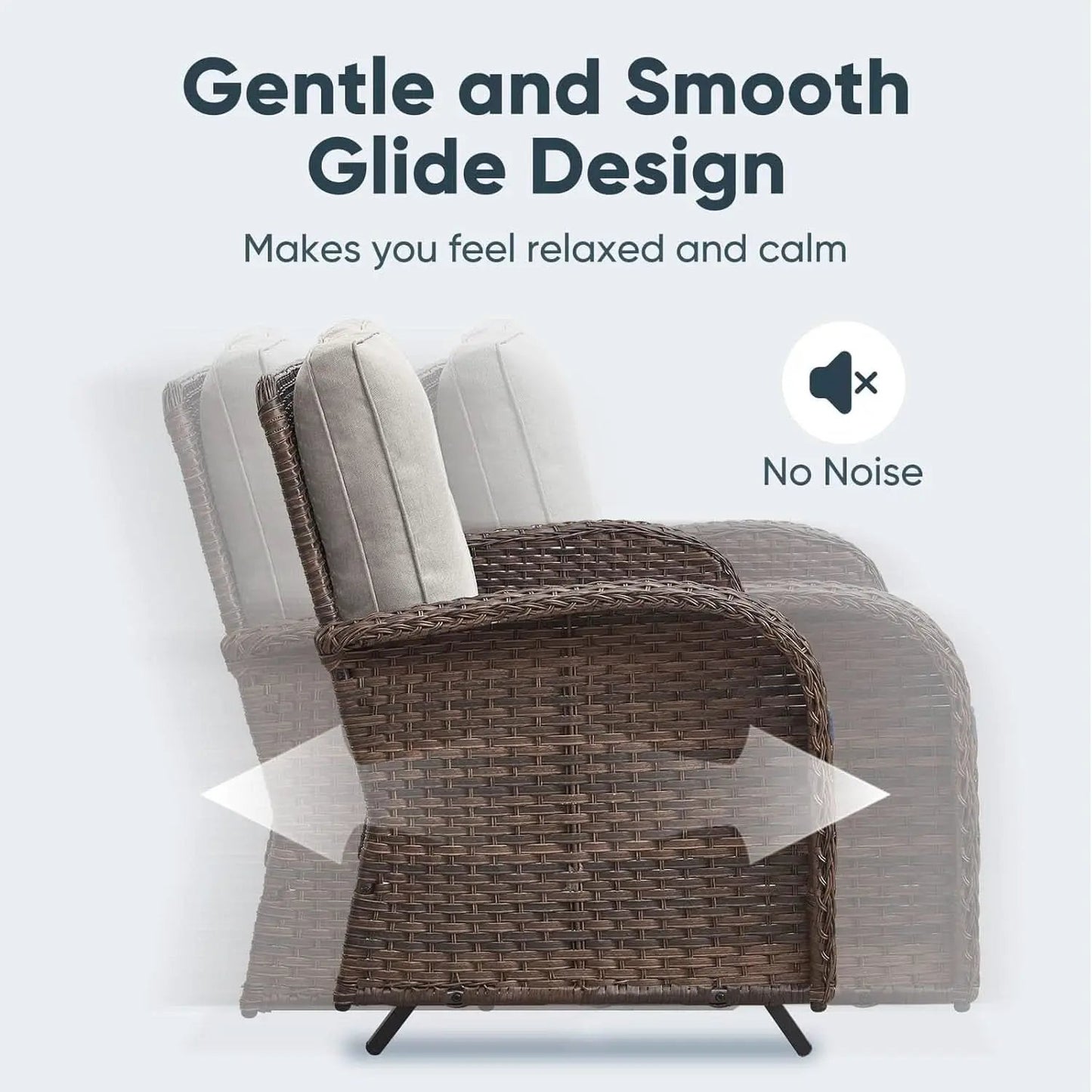 Six Piece Wicker Patio Set Brown With Swivel Chairs from PriceLows™