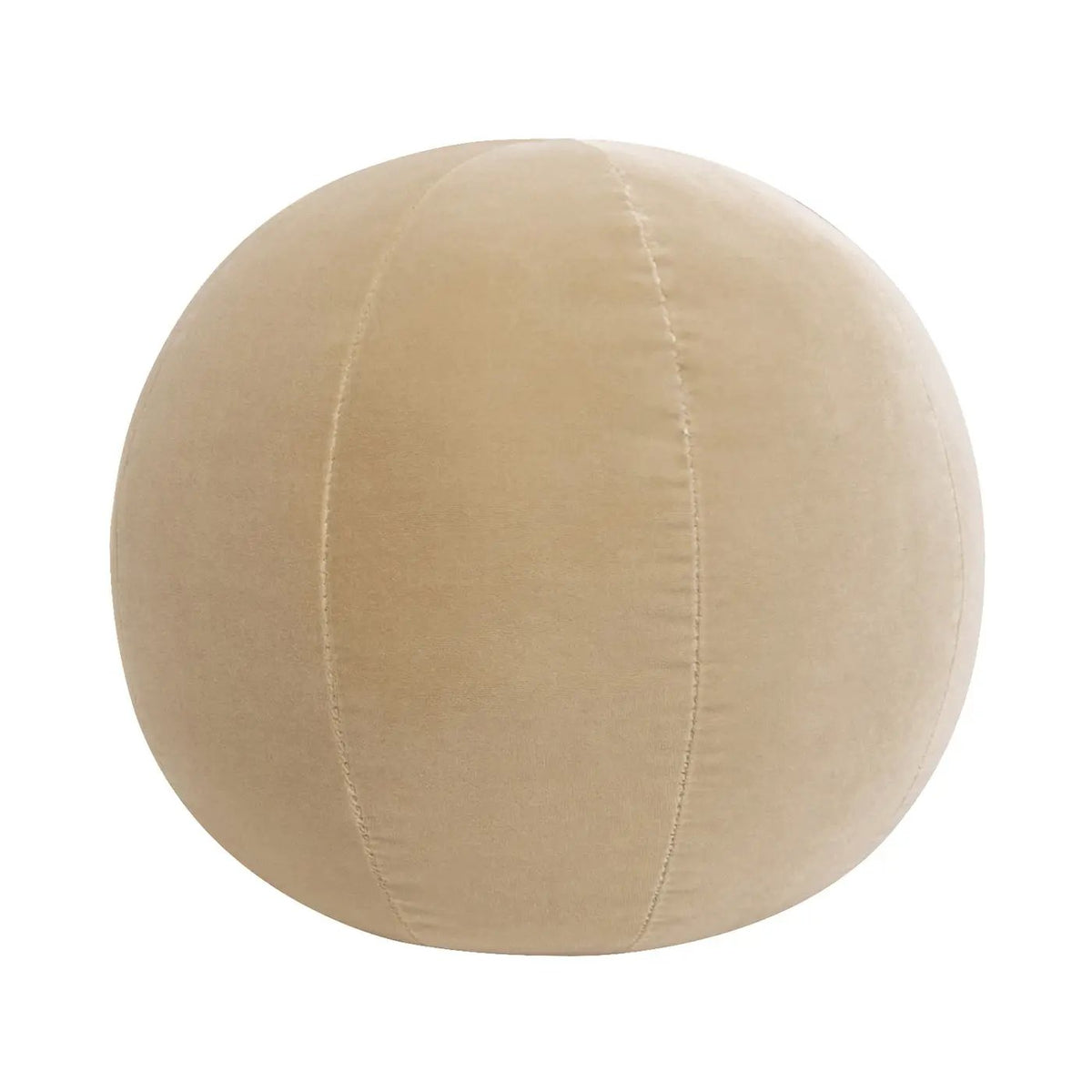 Luna Round Ball Throw Pillow | Faux Sheepskin Cover | 12 Inch Diameter | Durable Foam Insert