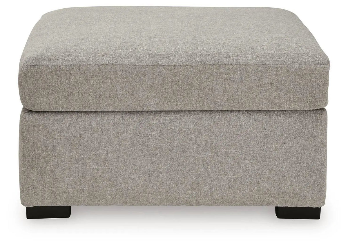 Oversized Accent Ottoman | Performance Fabric | Plush Cushion | Flint