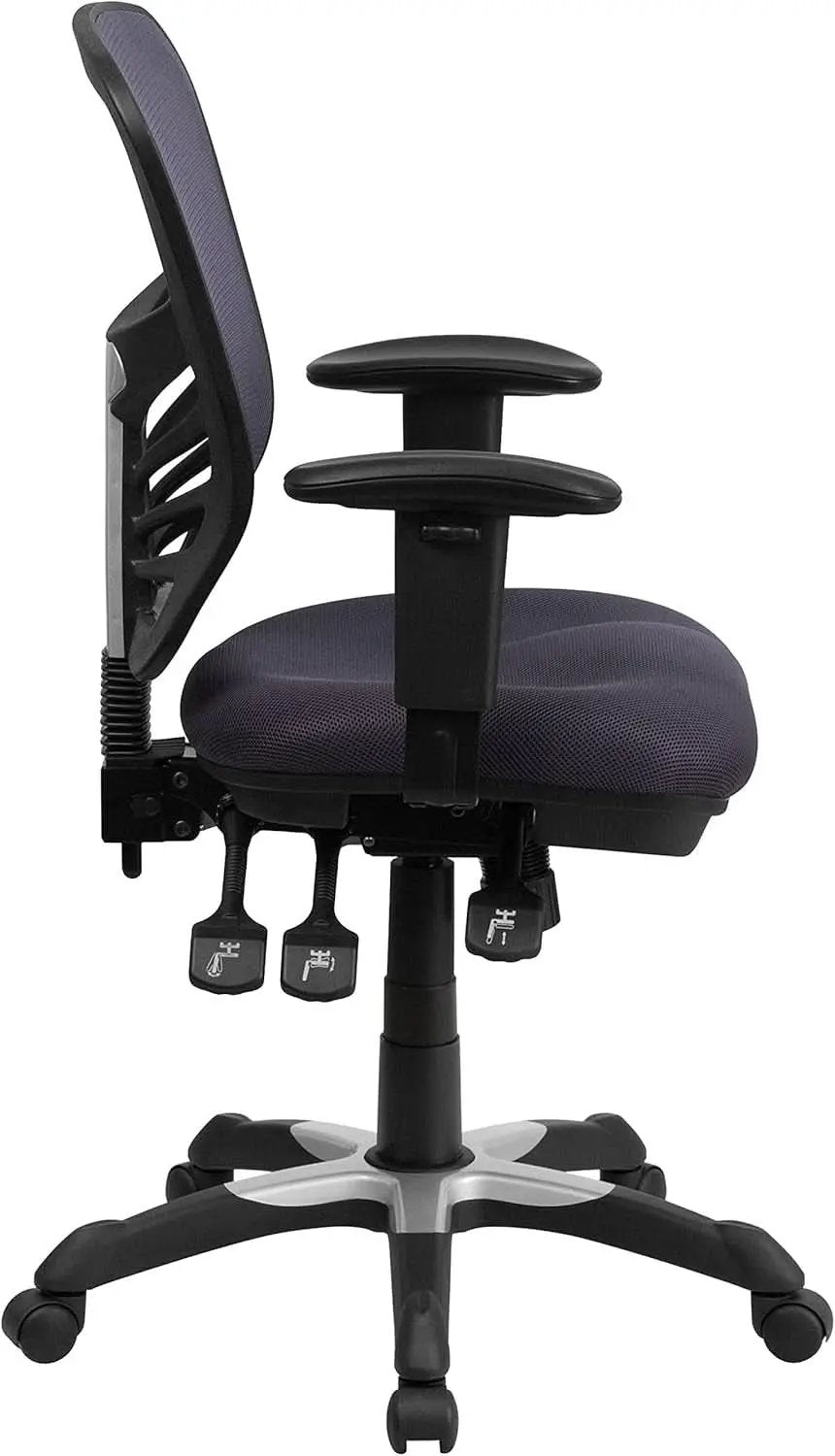 Nicholas Mid-Back Ergonomic Mesh Office Chair Dark Gray from PriceLows™