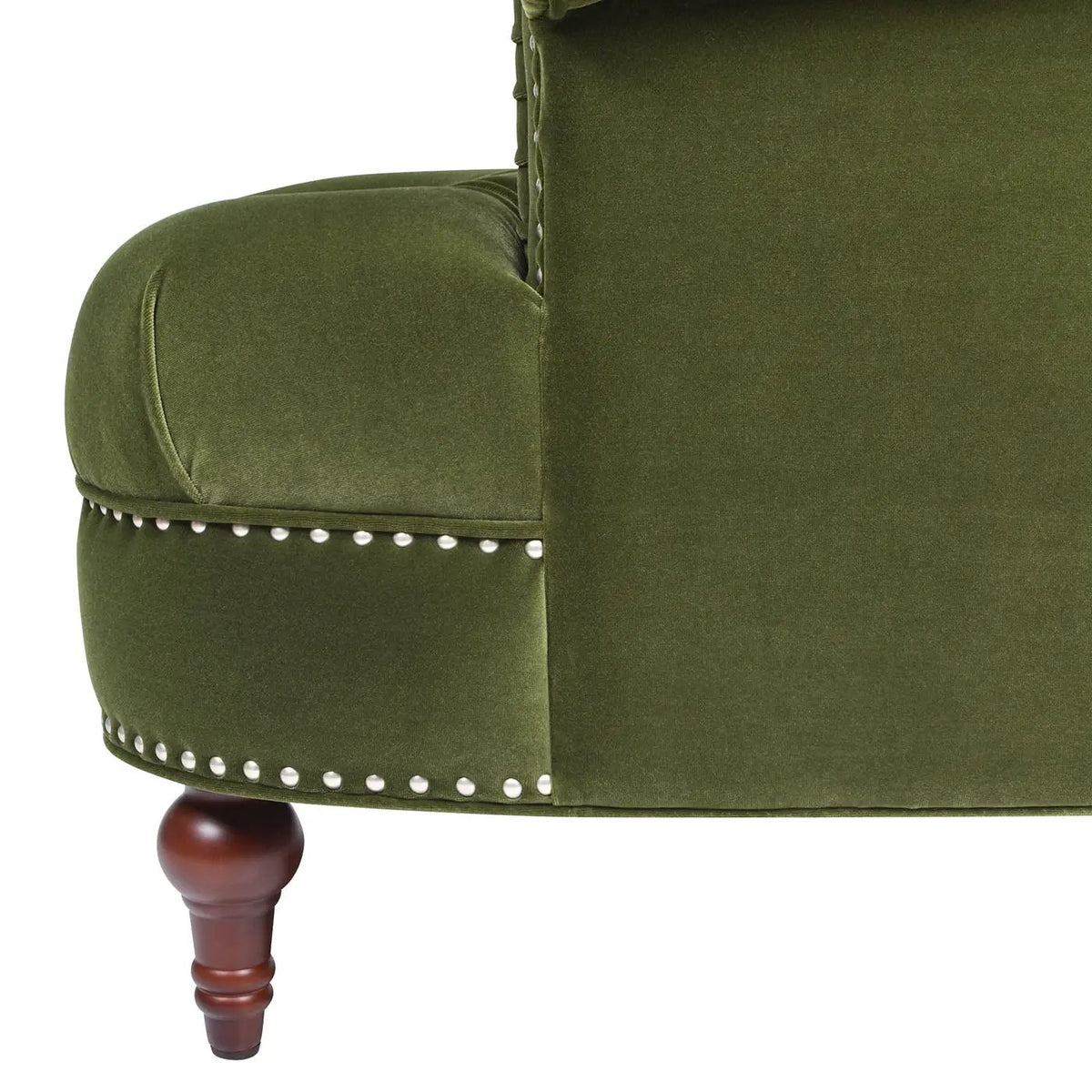 La Rosa Accent Chair | Victorian Tufted Style | Woven Fabric Upholstery | Durable Construction