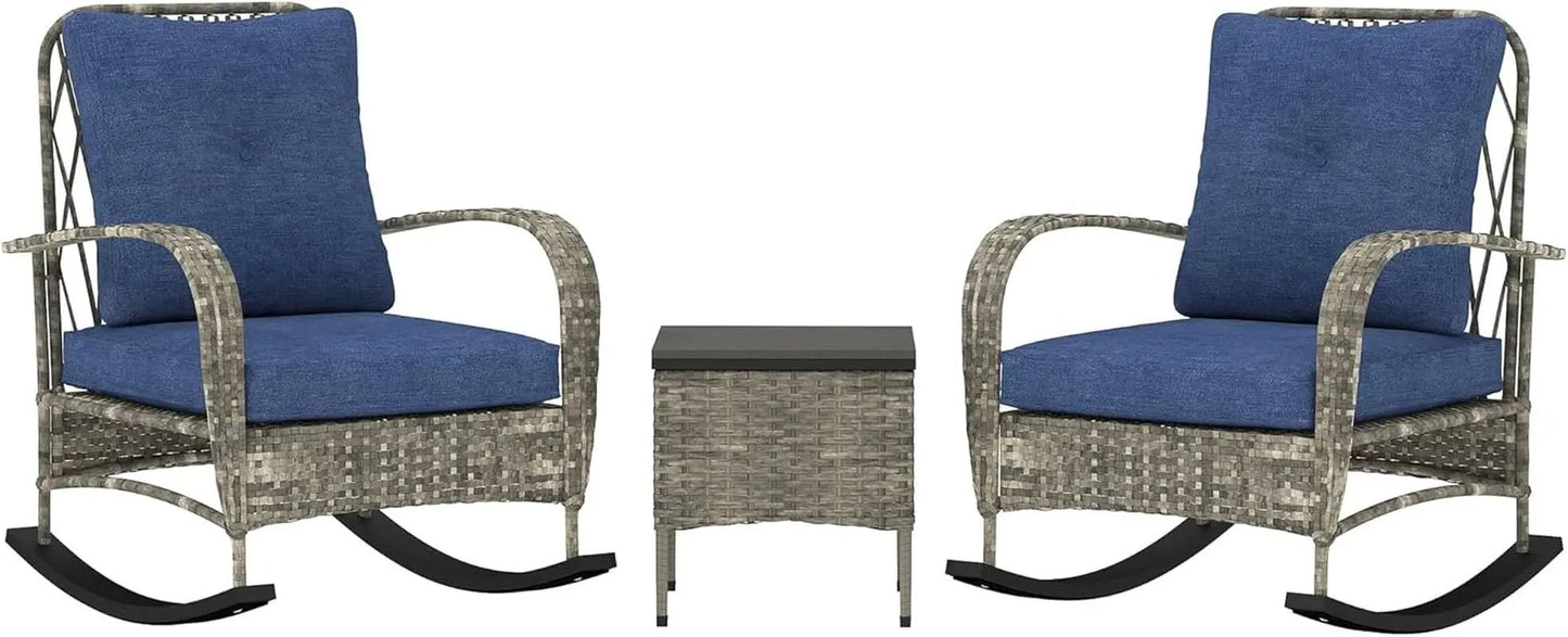 Stylish Three Piece Wicker Patio Furniture Set from PriceLows™