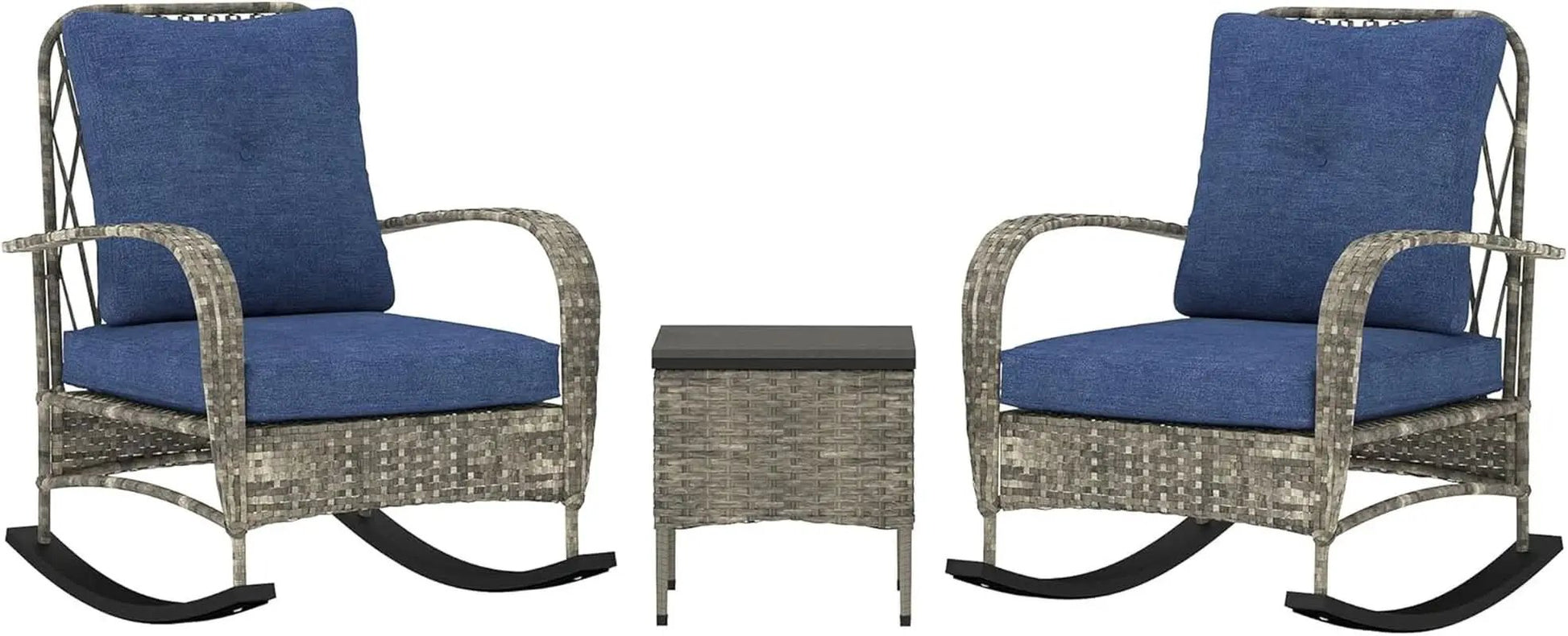 Stylish Three Piece Wicker Patio Furniture Set from PriceLows™