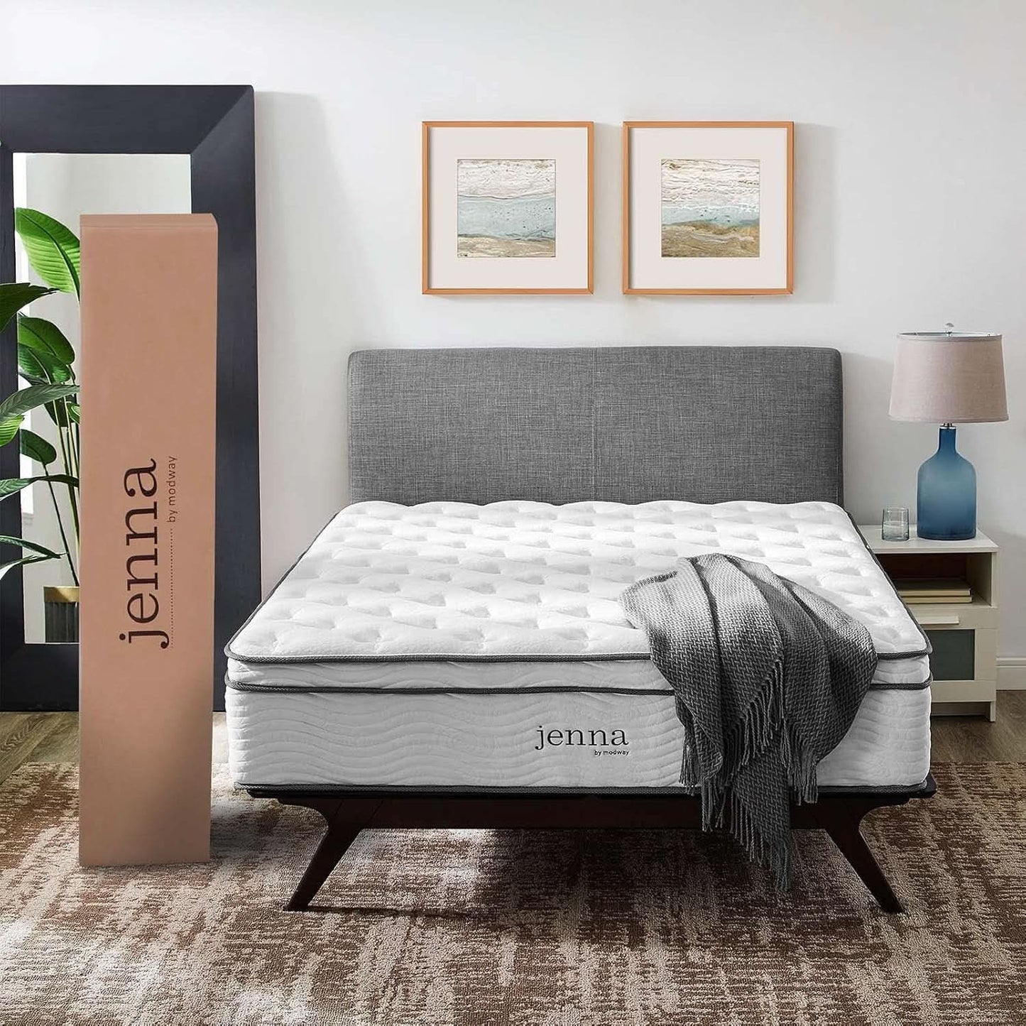 Queen Hybrid Mattress 14 Inch Memory Foam Wrapped Coils from PriceLows™