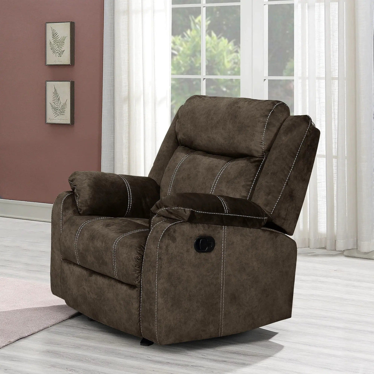 Sonet Domino Reclining Chairs | 2 Pieces | Fabric | Living Room