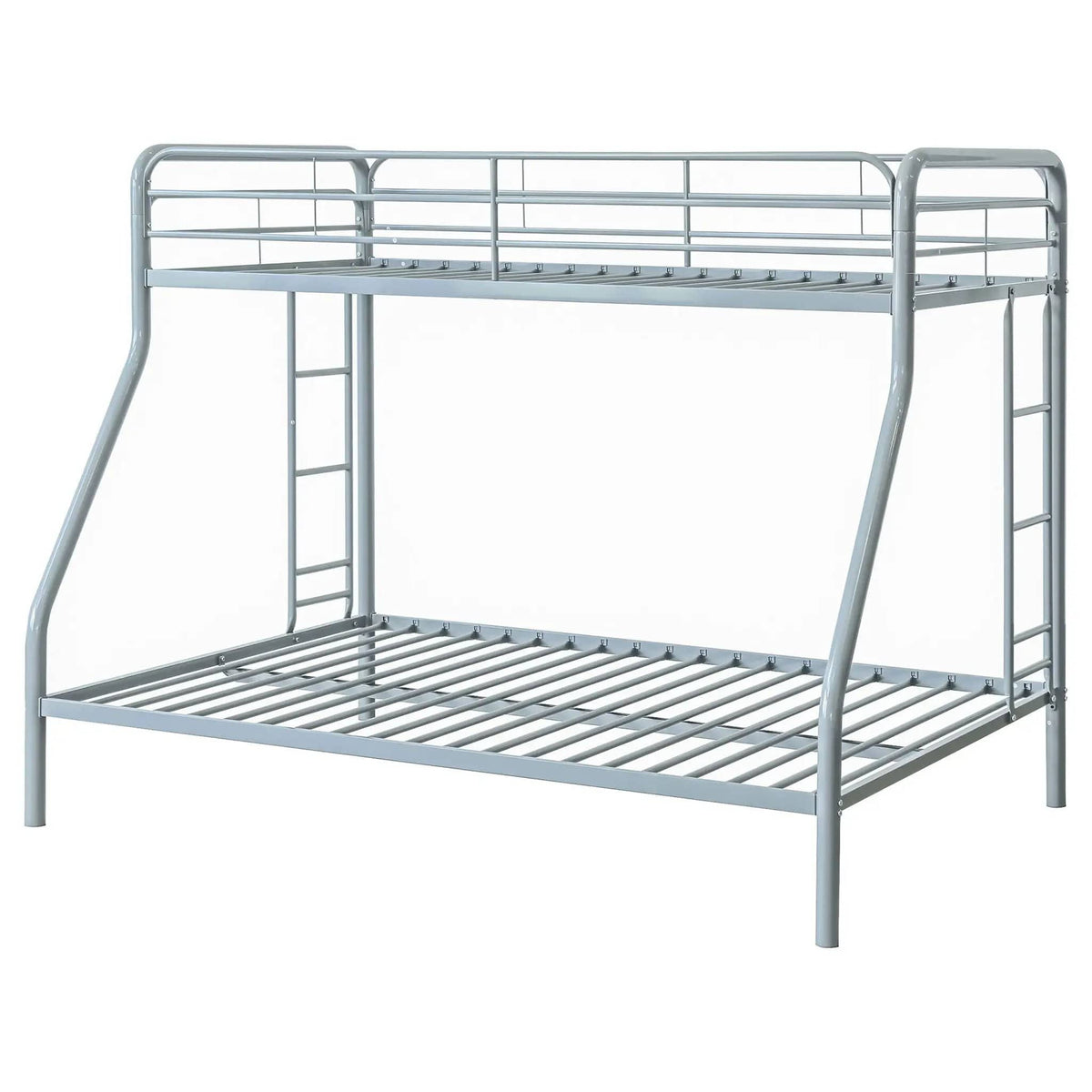 Carson Metal Twin Over Full Bunk Bed Glossy | 77.75 x 56.75 x 61.25 in | Metal | Silver