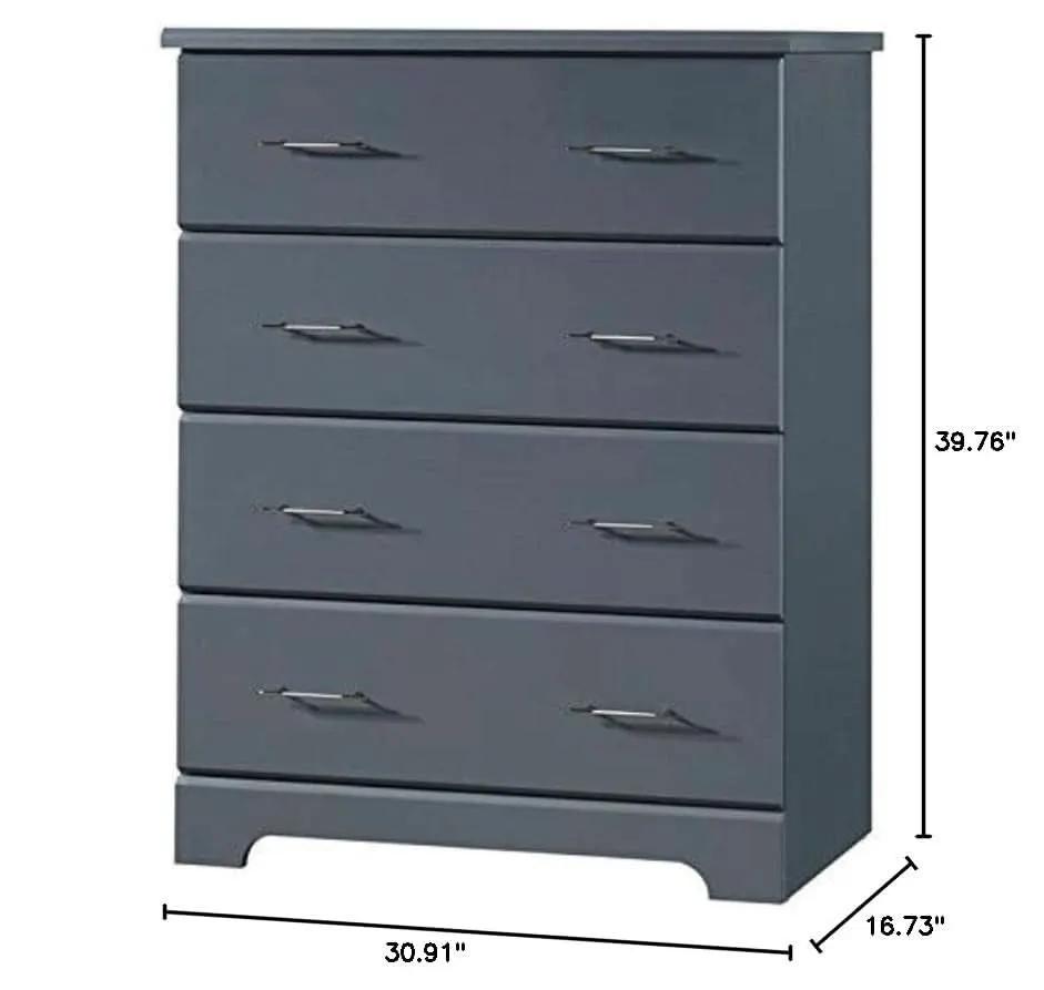 Brookside 4 Drawer Dresser Gray Greenguard Gold Certified from PriceLows™