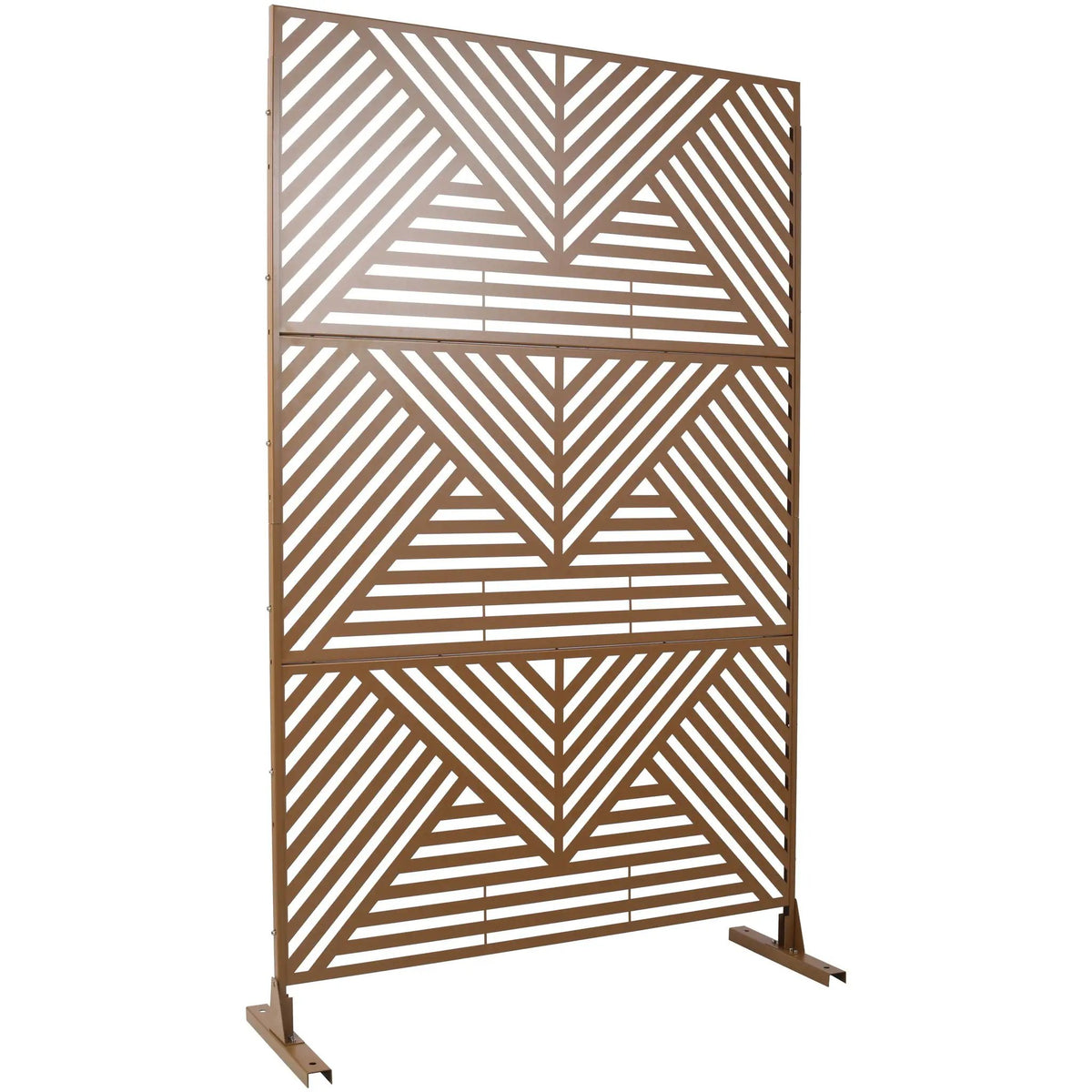 Freestanding Metal Privacy Screen | Outdoor | Indoor Decor Divider
