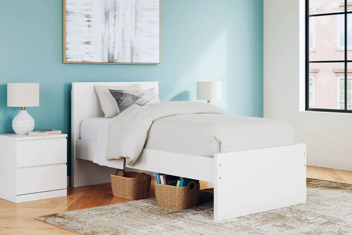 Onita Panel Platform Bed | Minimal Design | Ultra-Clean Lines | Easy-Elegant Solid Finish