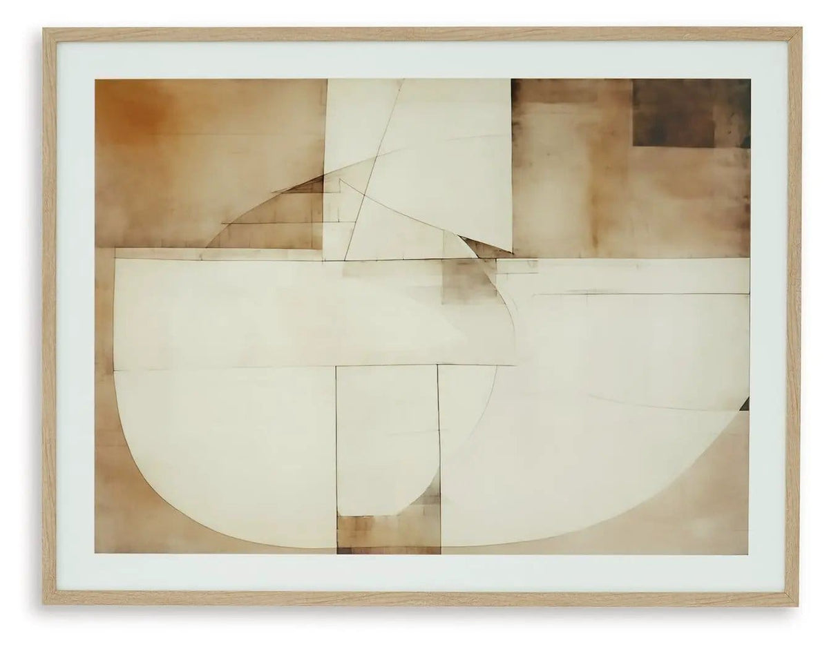 Corlain Wall Art Framed Print | 30 x 1.13 x 40 in | Home Furniture | Brown / Tan / White