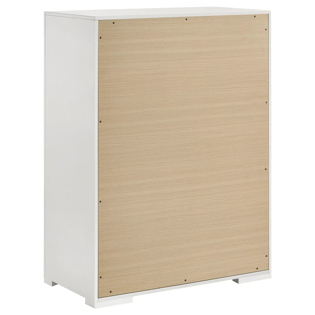 Ives 5-drawer Bedroom Chest of Drawers White High Gloss | 35.5 x 18 x 48.5 in | 5-Drawer | Bedroom